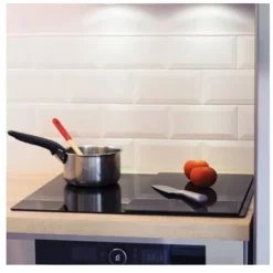 Spisplatta skydd - Pebbly Kitchen - 57 x 50 cm - Svart - Kökstillbehör