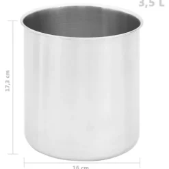 Såsbehållare - Living Dressingbehållare rostfritt stål 3 x 3,5 L