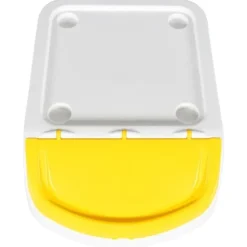 Stapelbara soptunnor med lock - 3 st | Färg: Vit | Volym: 120 L