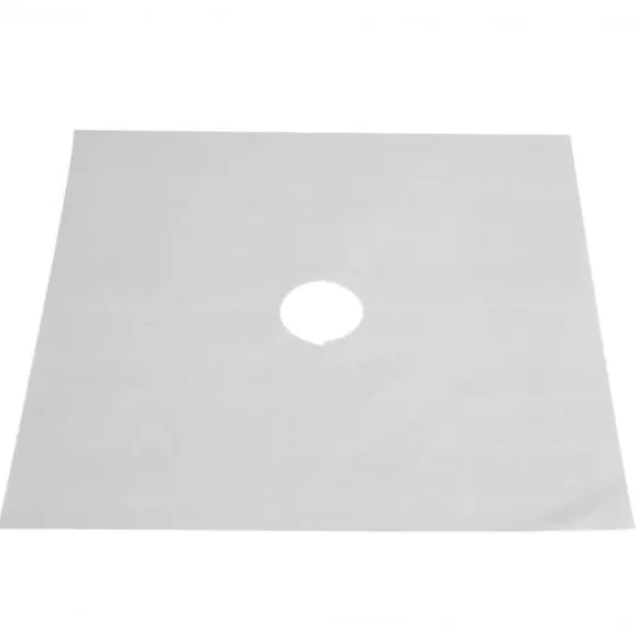 4 st. brännarskydd för gasspis, non-stick oljeskyddsmatta, köksredskap (silver)