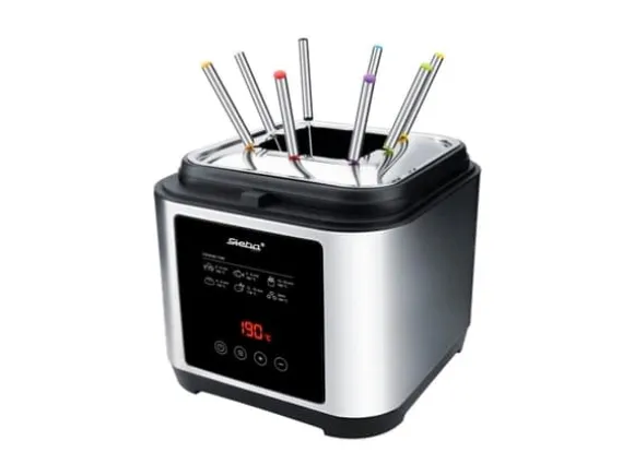 Steba DF 150F Färg: rostfritt stål svart, fritös, 2,5 L, 0,8 kg, 190 °C, 120 min., Enkelt