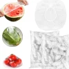 50 st fräscha förvaringspåsar, elastiska matskyddspåse med plastfolie