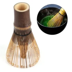 80-stifts naturlig bambu chasen matcha visp grönt tepulverborste verktyg