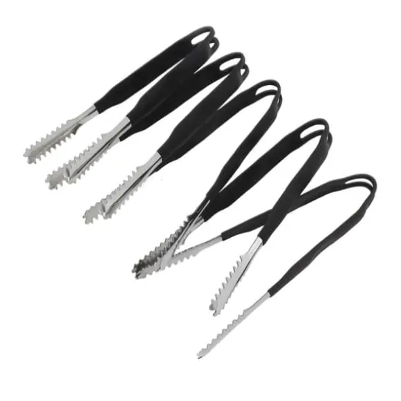 5 st Kökstång i rostfritt stål Non Stick Matlagning Grillning Mattång Anti-Slip Grip Mini Tång 15cm / 5.9in