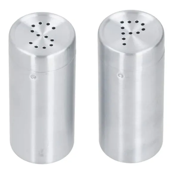 2st Kryddburk Rostfritt stål Kryddflaska Salt och peppar Shaker Köksverktyg Rostfritt stål Färg