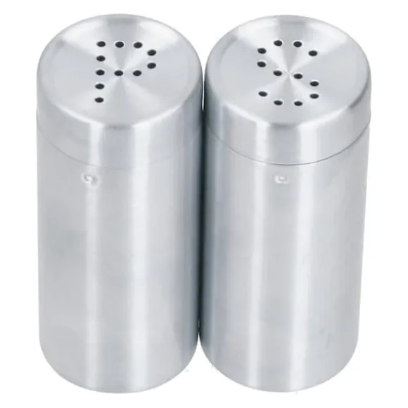 2st Kryddburk Rostfritt stål Kryddflaska Salt och peppar Shaker Köksverktyg Rostfritt stål Färg