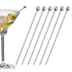 Stålspett för snacks och cocktails Cilio Cocktail 6 st. längd 10,5 cm