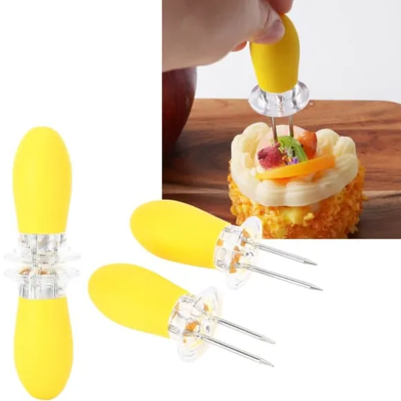 10 st majshållare grillspett kött frukt dessert tårtgafflar festporslin kökstillbehör