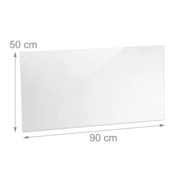 Stänkskydd för kök, 40x90 cm, Transparent