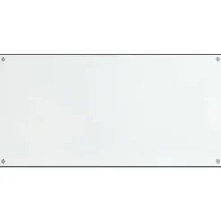 Stänkskydd 2 st transparent 80x50 cm härdat glas