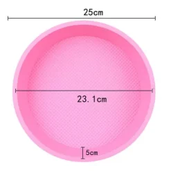 Stor Rund Bakform Silikon Tårtform 23cm