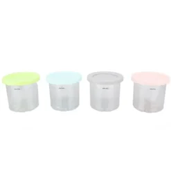 4 st. plastglassburkar, ersättning för Ninja NC299AMZ NC300s-serien Creami-glassmaskiner