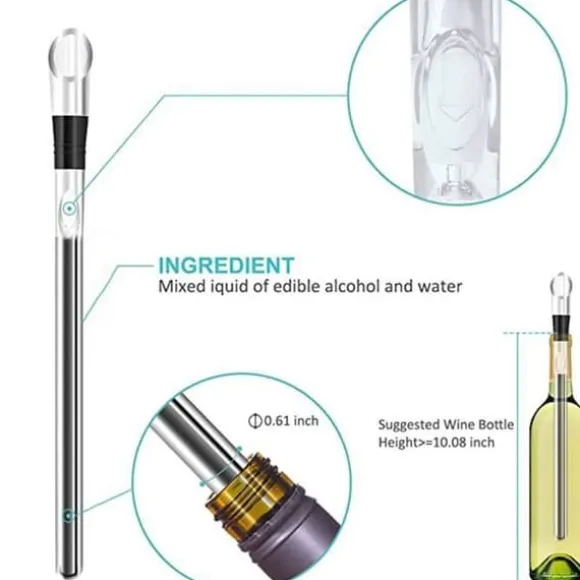 1 st Rödvinskylare Stick Beer Beverage Chiller Bar Party Tool Juice
