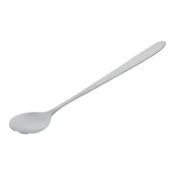 6 st rostfritt stål snygg långt handtag latte glass sundae kaffe soppsked teskedar nya