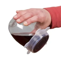 6st - Silikon Köksset Frukt Färsk Mat Saver Lock Diskmaskin Säker microwa_U481
