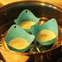 4st Silikon Poacher Cook Poching Pod Köksmatlagningskopp