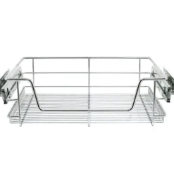 5 st Utdragbara Trådkorgar i Rostfritt Stål - 60 cm (B) med Mjuk Stängning För Skåp och Skafferier Kökslådor Förvaring 430 mm D x 497 mm B x 140 mm H | CDON