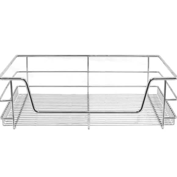 3 st Utdragbara Trådkorgar i Rostfritt Stål - 60 cm (B) med Mjuk Stängning För Skåp och Skafferier Kökslådor Förvaring 430 mm D x 497 mm B x 140 mm H | CDON