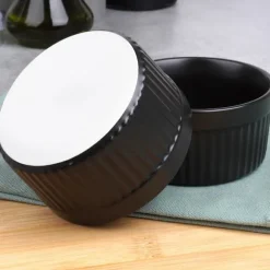 Svarta porslinsskålar 260 ml 10 st.