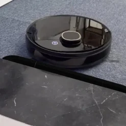 Svart tröskelramp för robotdammsugare (set om 4)