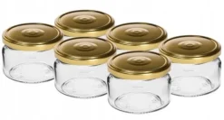 Syltburkar med lock 6 st 200 ml
