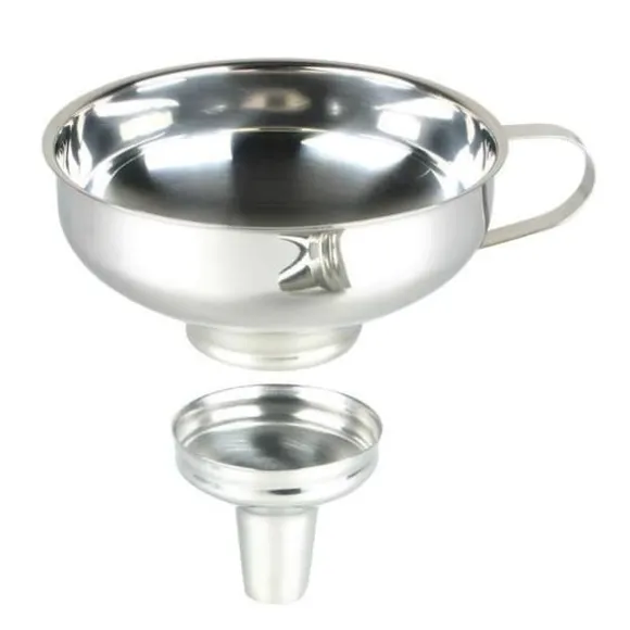 Sylttratt - Inox - 2 munstycken - 3.2 cm och 5.5 cm - 18/10 - Praktisk för burkar