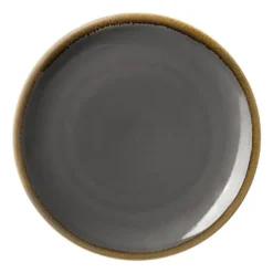 Tallrik Rund Grå 230 mm - Set om 6 - Olympia