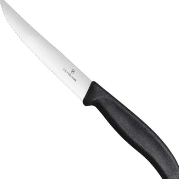 Tandad pizzastekkniv, längd 120 mm - set med 2 st.