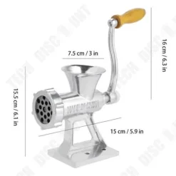 TD® Hushålls aluminiumlegering Manuell köttkvarn Köttkryddor Malverktyg Köksredskap