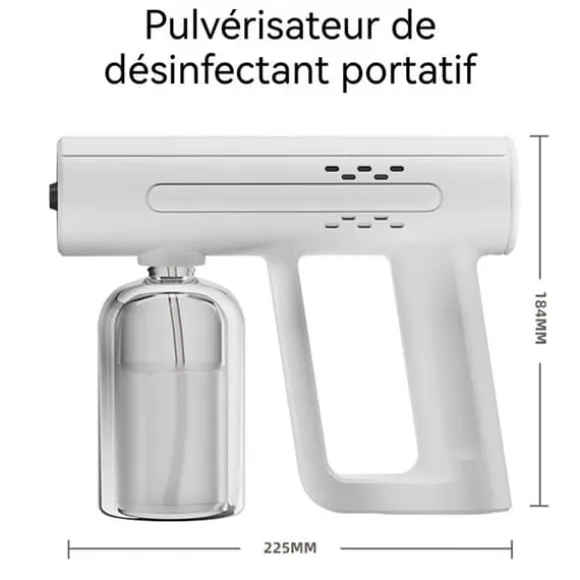 TD® Spray Gun Ultraviolet Blue Light Nano Atomizer Sprayer Bärbar elektrisk luftsterilisator