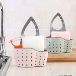 TD® Svampställ Diskbänk och tvål Vägghängande Original Creative Kran Förvaringskorg Servishållare Organizer