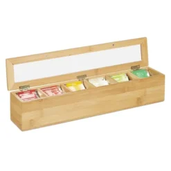 Teaskrin, Bambu, 9x44x9 cm, Natur