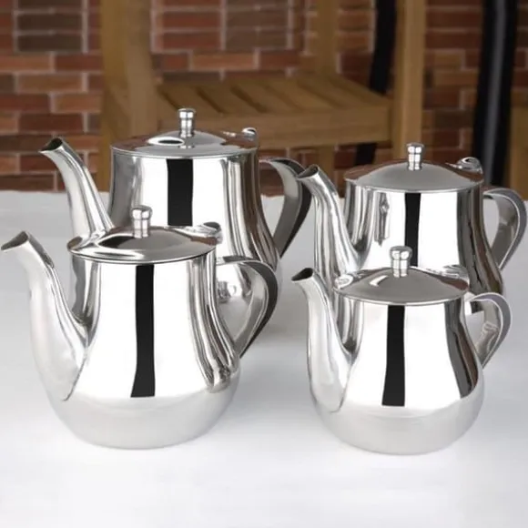 Tekanna - Olympia - 500 ml - Rostfritt stål - Spegelfinish - Värmebeständiga handtag