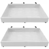 Teleskopisk låda, modern design, justerbar längd 32-52 cm,2Pcs Vit