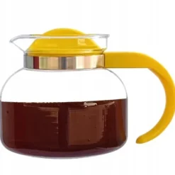 TERMISIL GLASKANNA 1,3L FÖR KAFFE, TE, ÖRTER, KAYA, VÄRMETÅLIG, POLSK