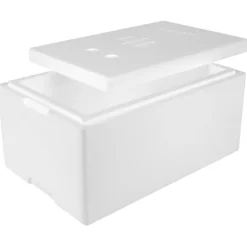 Termobox, frigolit termolåda med lock, PZH-certifikat, 580x380x285mm, 32L Arpack