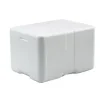 Termokasse med låg EPS 40x30x25 cm 17 ltr. hvid