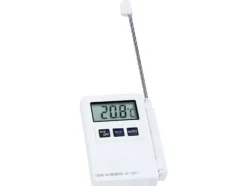 TFA Dostmann Kat.nr. 30.1015 Instickstermometer Kalibrering enligt (ISO) Mätområde temperatur -40 till 200 °C Sensortyp NTC Överensstämmer med HACCP | CDON