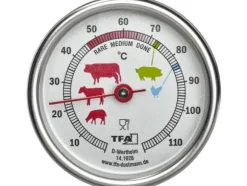 TFA - Köttermometer - för ugn, till barbequegrill, för grill - silver