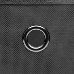 The Living Store Förvaringslådor med lock 4 st 28x28x28 cm grå - Förvaringslådor
