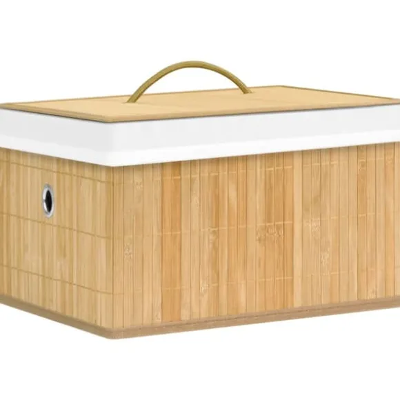 The Living Store Förvaringslådor bambu 4 st - Förvaringslådor