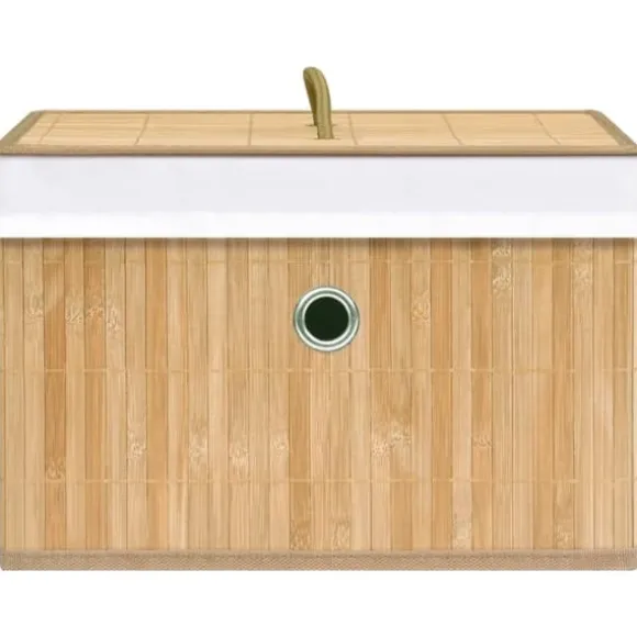 The Living Store Förvaringslådor bambu 4 st - Förvaringslådor