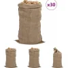 The Living Store Jutesäckar 30 st 65x135 cm 100% jute 340 gsm - Resväskor & väskor