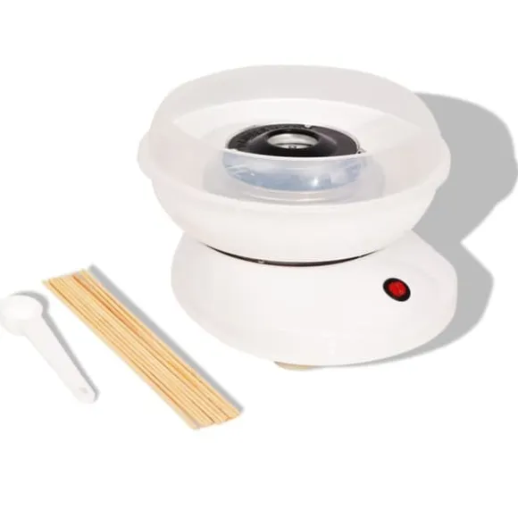 The Living Store Sockervaddsmaskin 480 W vit - Sockervaddsmaskiner