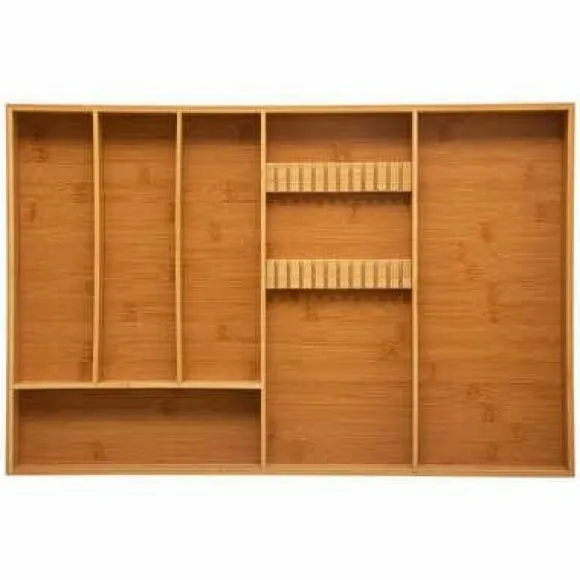 Tidy Bestick Organizer för lådor, bambu