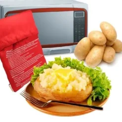 Tillagningspåse - Potato Express - 5 minuter - Tvättbar - 23 x 18 cm - För 4 potatisar