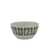 TINA Bowl vegetable Skåle set/ 4 stk 10cm Ø - Stengods - Vit/ Grön