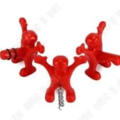 Tire-Bouchon - TD® - Glad Man - Metall + ABS - Röd - Contemporary Design