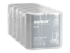 Toalettpapper Katrin Plus Easy Flush 2-lagigt 50m vitt, 5 st x 4 st/krt