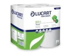 Toalettpapper Lucart Eco8 2 ply 57m 9,8x11,5cm Ecolabel,6 pk x 8 rl/crt